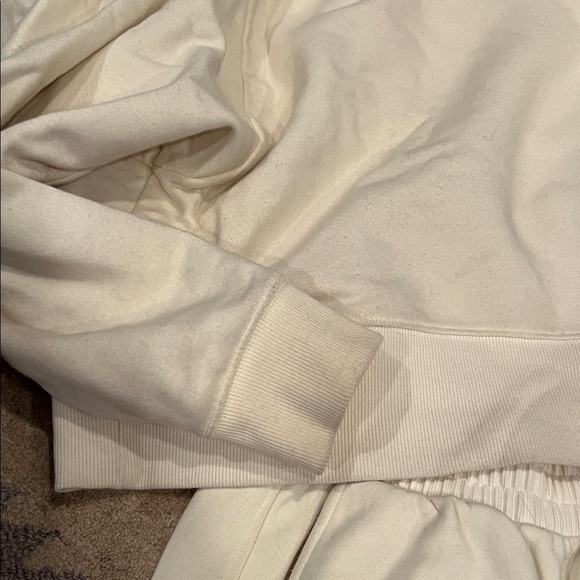 Calia Women's everyday cinched waist jogger and Cream Hoodie Set - Picture 6 of 7